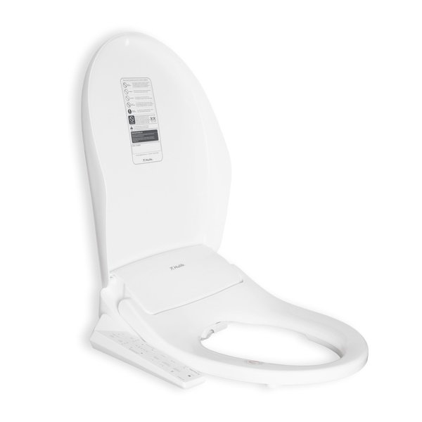 Hulife Electric Bidet Seat for Elongated Toilet with Unlimited Heated Water, Heated Seat, Warm Air Dryer HLB-2000EC